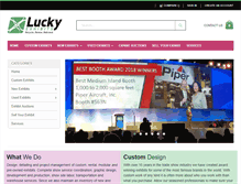 Tablet Screenshot of luckyexhibits.com